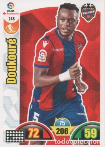 Collezionismo sportivo: Cromo E002928: Trade Card Game Adrenalyn. Liga 2017-18, Doukour&eacute;. Levante U.D. - LFP