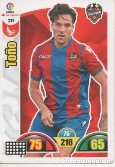 Collezionismo sportivo: Cromo E002924: Trade Card Game Adrenalyn. Liga 2017-18, To&ntilde;o. Levante . U.D. - LFP