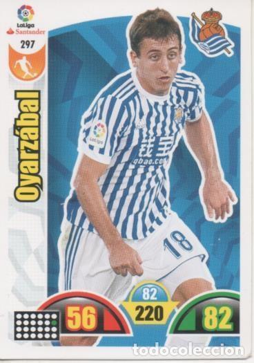 Colecionismo desportivo: Cromo E002945: Trade Card Game Adrenalyn. Liga 2017-18, Oyarz&aacute;bal. Real Sociedad - LFP