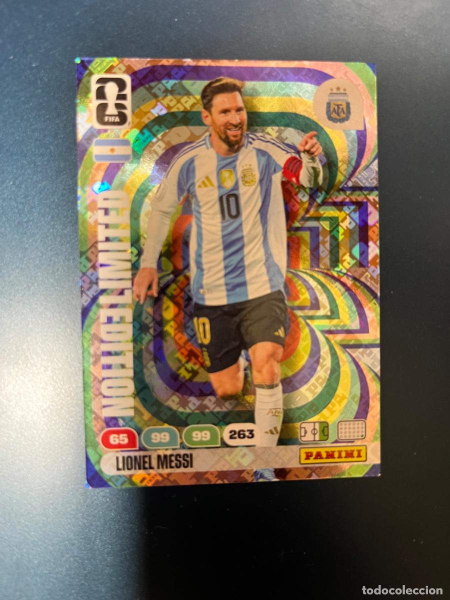 Coleccionismo deportivo: Messi argentina edition limited paralela holograma adrenalyn world cup mundial 2026