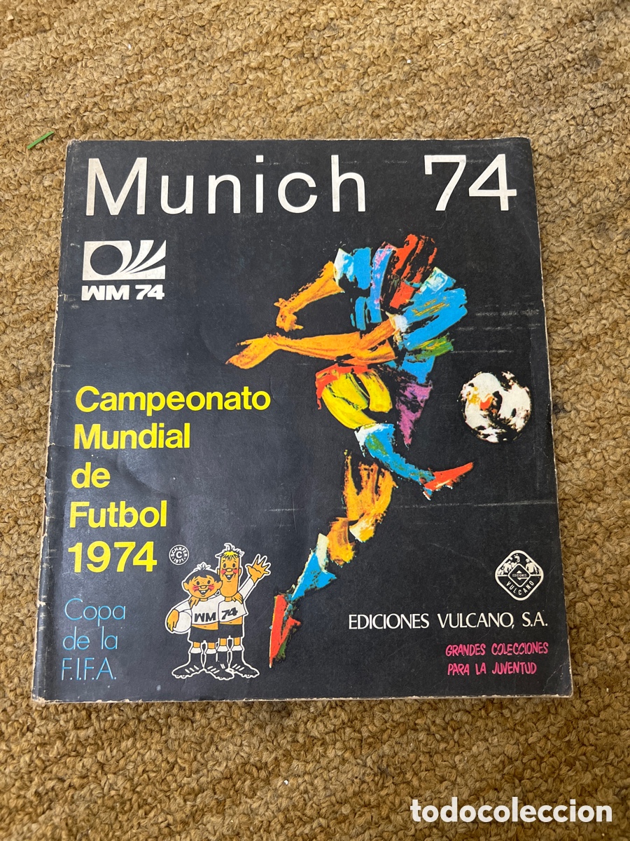 Coleccionismo deportivo: Album cromos Futbol Vulcano Munich 74 incompleto