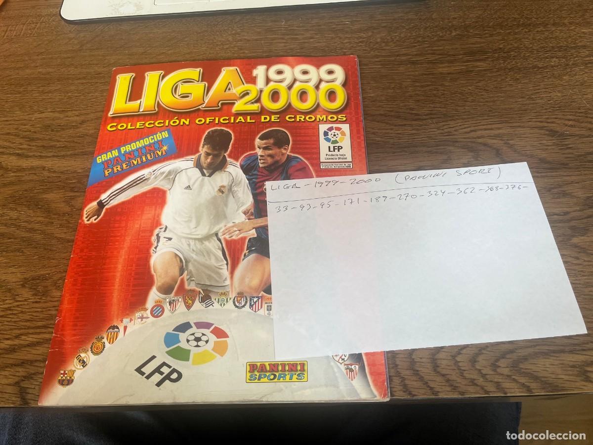 Sports collectibles: ALBUM CROMOS FUTBOL LIGA 1999 2000 INCOMPLETO PANINI PREMIUM