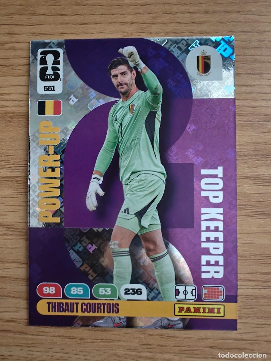 Coleccionismo deportivo: Courtois 551 Panini FIFA World Cup 26 Top Keeper B&eacute;lgica Adrenalyn XL 2026