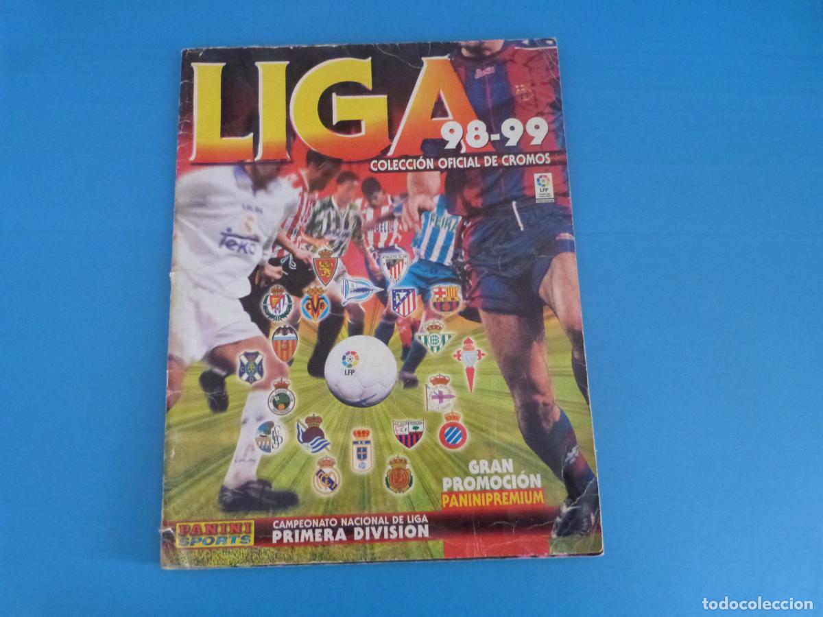 Colecionismo desportivo: &Aacute;LBUM INCOMPLETO F&Uacute;TBOL LIGA 1998-1999/98-99 PANINI ***LEER BIEN DESCRIPCI&Oacute;N VER FOTOS