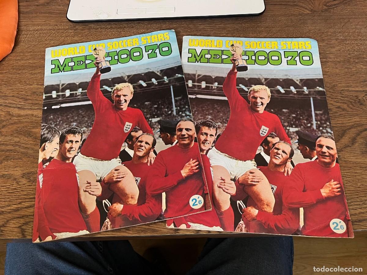 Coleccionismo deportivo: &Aacute;lbum M&eacute;xico 70 Cromos Futbol 2 Albumnes con 248 cromos