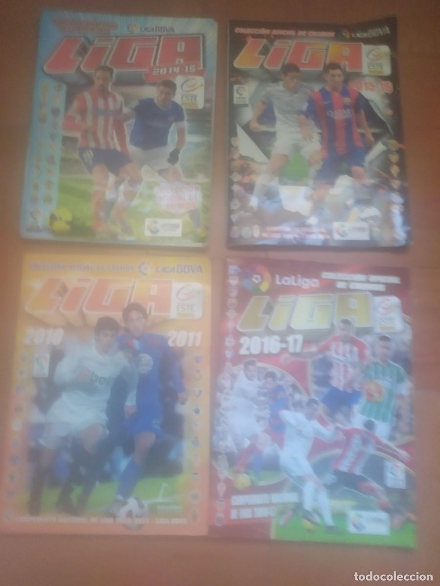 Coleccionismo deportivo: 4 &Aacute;LBUMES EDICIONES ESTE VARIOS A&Ntilde;OS PARA RECUPERAR