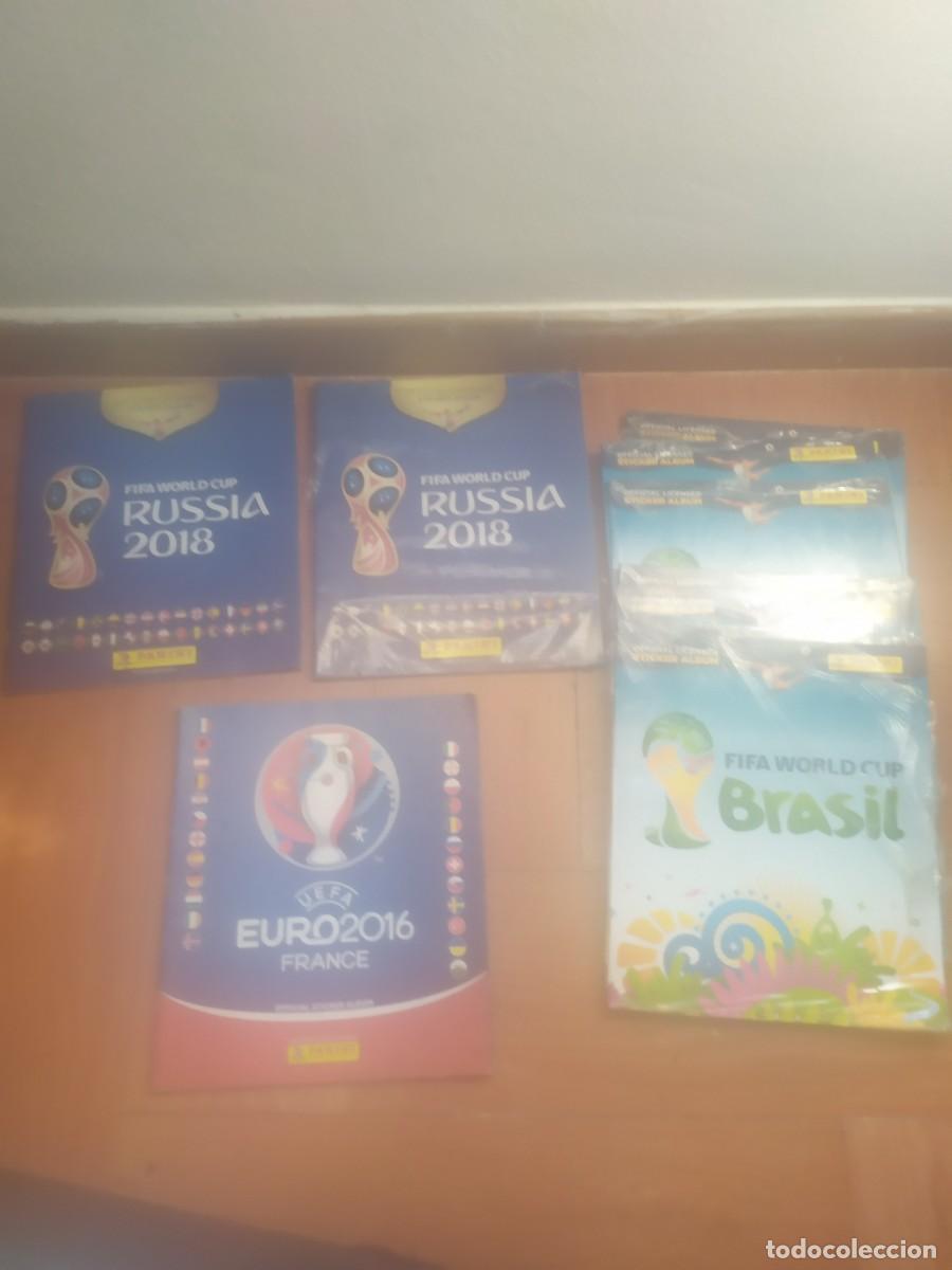 Coleccionismo deportivo: 11 &Aacute;LBUMES PLANCHA EDICIONES ESTE MUNDIAL Y EUROCOPA