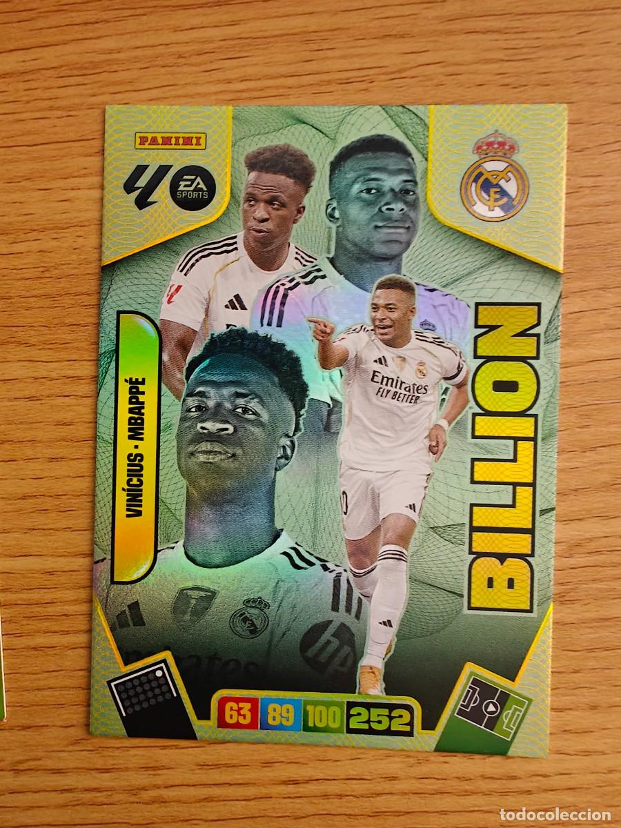 Coleccionismo deportivo: Vinicius / Mbapp&eacute; Adrenalyn XL 25 26 Edici&oacute;n Limitada 06 Billion Real Madrid 2025 2026