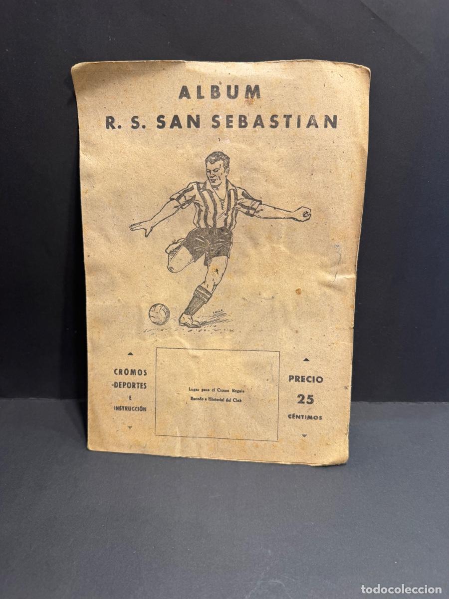 Coleccionismo deportivo: ALB&Uacute;M DE F&Uacute;TBOL R.S. SAN SEBASTI&Aacute;N EDITORIAL VALENCIANA (G)