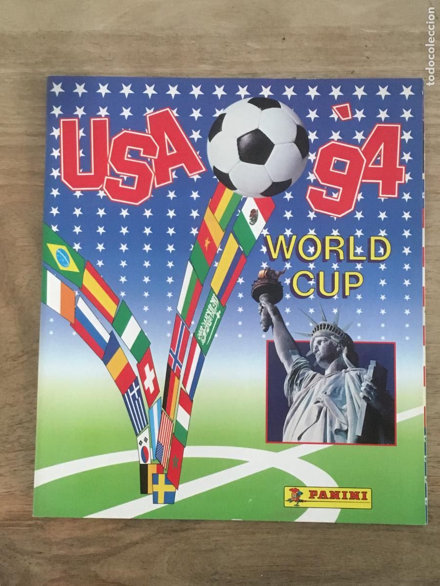 Coleccionismo deportivo: usa 94 mundial futbol panini album de cromos vacio perfecto estado plancha