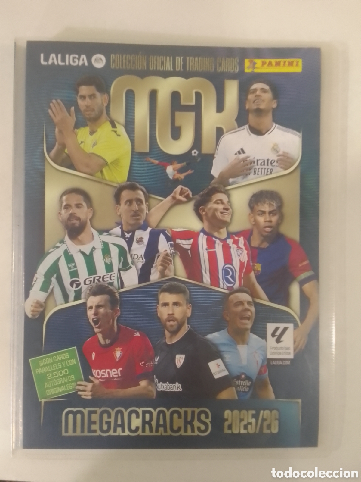 Coleccionismo deportivo: Archivador vac&iacute;o Megacracks 205/26.