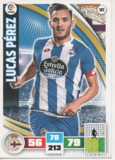 Collezionismo sportivo: Cromo E002569: Trade Card Game Adrenalyn. Liga 2015-16, Lucas P&eacute;rez. R.C.D. de La Coru&ntilde;a - LFP
