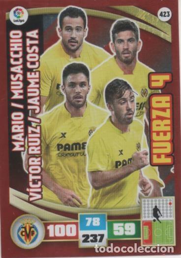 Collezionismo sportivo: Cromo E002656: Trade Card Game Adrenalyn. Liga 2015-16, Fuerza 4. Villareal. C.F. - LFP