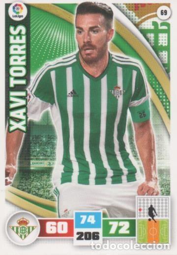 Collectionnisme sportif: Cromo E002559: Trade Card Game Adrenalyn. Liga 2015-16, Xavi Torres. Real Betis Balonpie - LFP