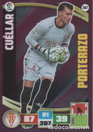 Collectionnisme sportif: Cromo E002641: Trade Card Game Adrenalyn. Liga 2015-16, Cu&eacute;llar. Real Sporting de Gij&oacute;n - LFP