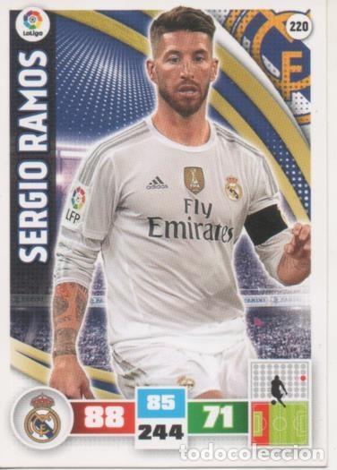 Collezionismo sportivo: Cromo E002598: Trade Card Game Adrenalyn. Liga 2015-16, Sergio Ramos. Real Madrid - LFP
