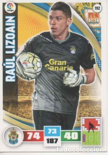 Collezionismo sportivo: Cromo E002591: Trade Card Game Adrenalyn. Liga 2015-16, Ra&uacute;l Lizoain. U.D. Las Palmas - LFP