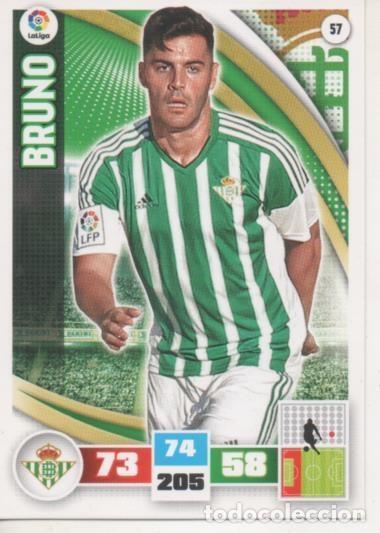 Sports collectibles: Cromo E002556: Trade Card Game Adrenalyn. Liga 2015-16, Bruno. Real Betis Balonpie - LFP