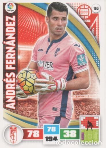 Sports collectibles: Cromo E002584: Trade Card Game Adrenalyn. Liga 2015-16, Andr&eacute;s Fern&aacute;ndez. Granada Club de Futbol - L