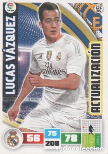 Sports collectibles: Cromo E002603: Trade Card Game Adrenalyn. Liga 2015-16, Lucas V&aacute;zquez. Real Madrid - LFP