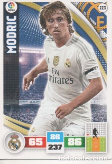 Coleccionismo deportivo: Cromo E002599: Trade Card Game Adrenalyn. Liga 2015-16, Modric.Real Madrid - LFP