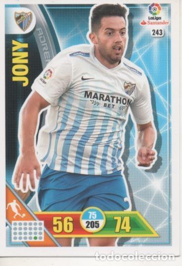 Collectionnisme sportif: Cromo E002741: Trade Card Game Adrenalyn. Liga 2016-17, Jony. M&aacute;laga. C.F. - LFP