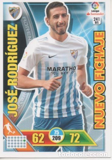 Collectionnisme sportif: Cromo E002740: Trade Card Game Adrenalyn. Liga 2016-17, Jos&eacute; Rodr&iacute;guez. M&aacute;laga. C.F. - LFP