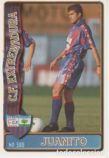Coleccionismo deportivo: Cromo E003704: Trading Card. Las Fichas de la Liga 96-97. n&ordm; 388 Juanito, C.F. Extremadura - LFP