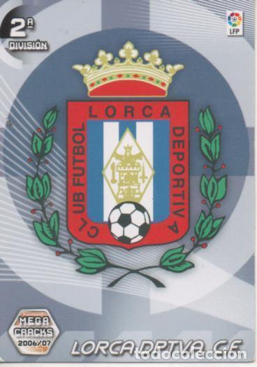 Coleccionismo deportivo: Cromo E004211: Trading Card. Mega Cracks 06-07. Escudo Lorca Dptva. C.F. - LPF