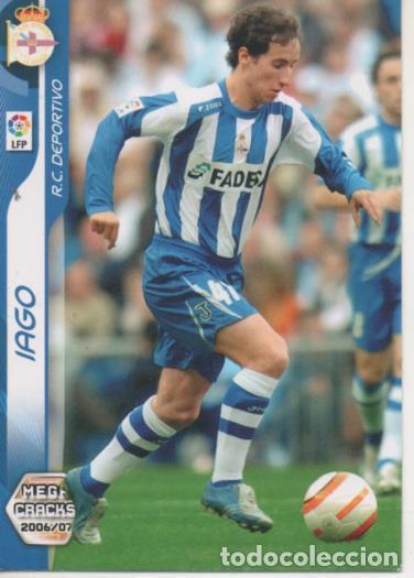 Collectionnisme sportif: Cromo E004160: Trading Card. Mega Cracks 06-07. n&ordm; 104 Iago. Medio. R.C. Deportivo - LPF