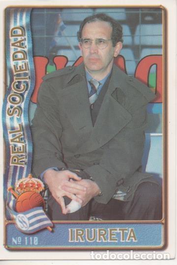 Collectionnisme sportif: Cromo E003595: Trading Card. Las Fichas de la Liga 96-97. n&ordm; 110 Irureta, Real Sociedad - LFP