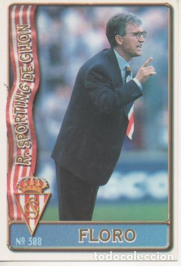 Sports collectibles: Cromo E003669: Trading Card. Las Fichas de la Liga 96-97. n&ordm; 308 Floro, R.Sporting de Gij&oacute;n - LFP