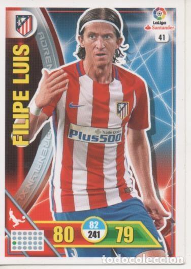 Collectionnisme sportif: Cromo E002754: Trade Card Game Adrenalyn. Liga 2016-17 Felipe Luis. C. A. de Madrid - LFP