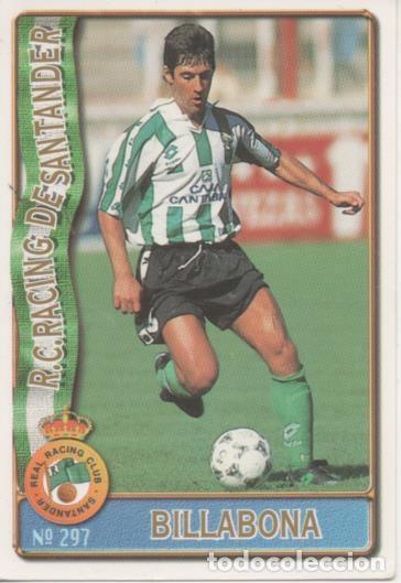 Collectionnisme sportif: Cromo E003657: Trading Card. Las Fichas de la Liga 96-97. n&ordm; 297 Billabona, R.C.Racing de Santander