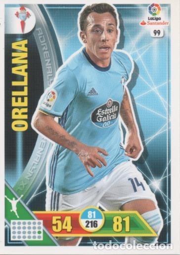 Collectionnisme sportif: Cromo E002689: Trade Card Game Adrenalyn. Liga 2016-17, Orellana. R.C. Celta de Vigo - LFP