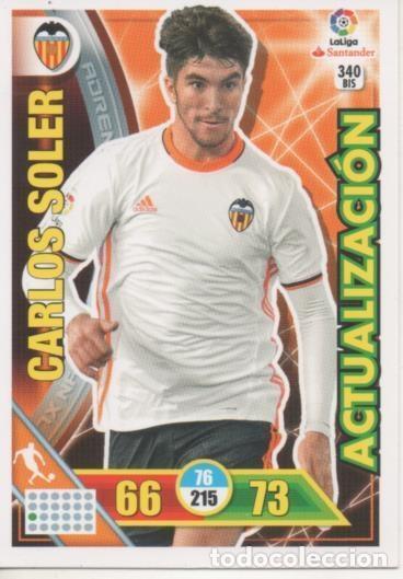 Collectionnisme sportif: Cromo E002780: Trade Card Game Adrenalyn. Liga 2016-17, Carlos Soler. Valencia. C.F. - LFP