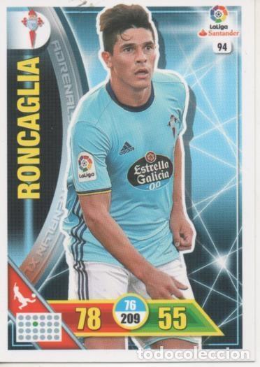 Collectionnisme sportif: Cromo E002687: Trade Card Game Adrenalyn. Liga 2016-17, Roncaglia. R.C. Celta de Vigo - LFP