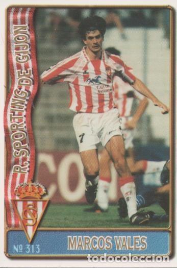 Collectionnisme sportif: Cromo E003674: Trading Card. Las Fichas de la Liga 96-97. n&ordm; 313 Marcos Vales, R.Sporting de Gij&oacute;n -