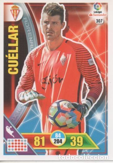 Coleccionismo deportivo: Cromo E002764: Trade Card Game Adrenalyn. Liga 2016-17, Cu&eacute;llar. Real Sporting de Gij&oacute;n - LFP