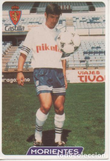 Colecionismo desportivo: Cromo E003977: Trading Card. Las Fichas de la Liga 95-96. n&ordm; 124 Morientes. Delantero. R.Zaragoza -