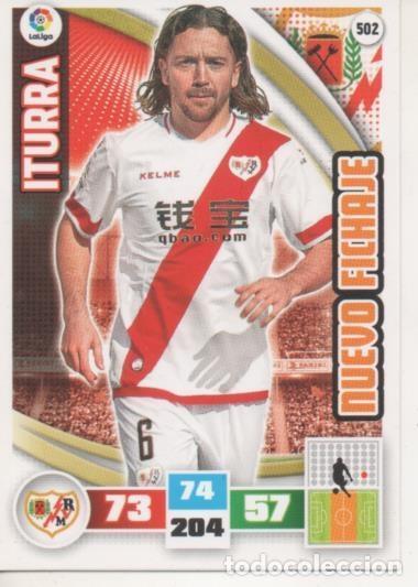 Collectionnisme sportif: Cromo E002669: Trade Card Game Adrenalyn. Liga 2015-16, Muevo Fichaje. Iturra. Rayo Vallecano de Mad