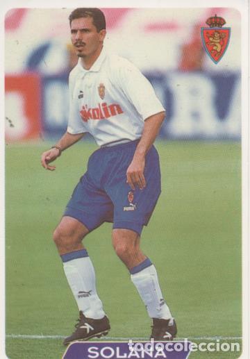 Collectionnisme sportif: Cromo E003972: Trading Card. Las Fichas de la Liga 95-96. n&ordm; 113 Solana. Defensa. R.Zaragoza - LPF