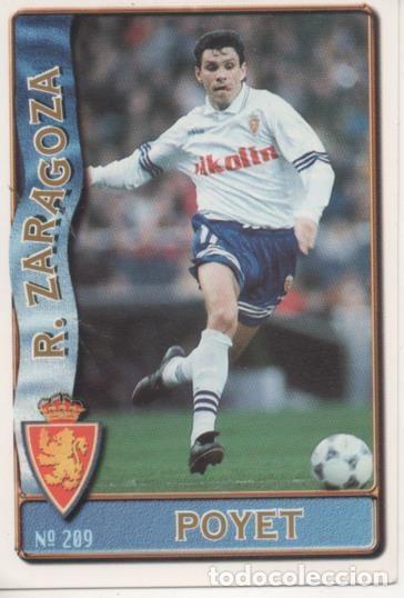 Collectionnisme sportif: Cromo E003613: Trading Card. Las Fichas de la Liga 96-97. n&ordm; 209 Poyet, R.Zaragoza - LFP
