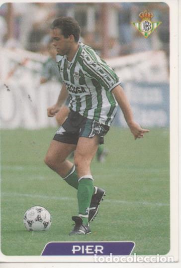 Collectionnisme sportif: Cromo E003966: Trading Card. Las Fichas de la Liga 95-96, n&ordm; 54 Pier. Delantero. R. Betis Balonpi&eacute; -