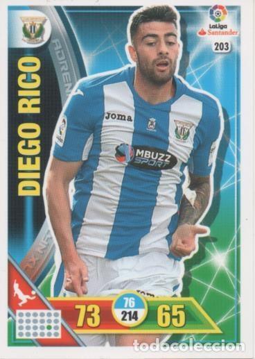 Coleccionismo deportivo: Cromo E002719: Trade Card Game Adrenalyn. Liga 2016-17, Diego Rico. C.D. Legan&eacute;s - LFP