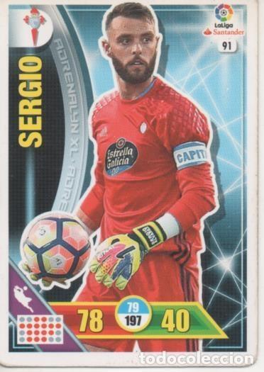 Coleccionismo deportivo: Cromo E002686: Trade Card Game Adrenalyn. Liga 2016-17, Sergio. R.C. Celta de Vigo - LFP