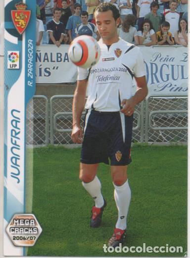 Coleccionismo deportivo: Cromo E004203: Trading Card. Mega Cracks 06-07. n&ordm; 350 Juanfrn. Defensa. R. Zaragoza - LPF
