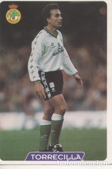 Colecionismo desportivo: Cromo E003997: Trading Card. Las Fichas de la Liga 95-96. n&ordm; 210 Torrecilla. Defensa. R.C. Racin San