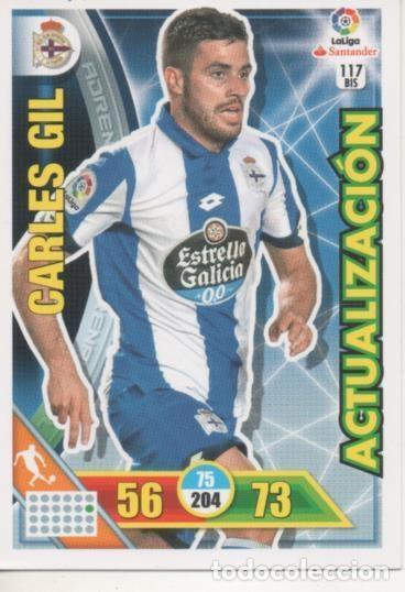 Coleccionismo deportivo: Cromo E002693: Trade Card Game Adrenalyn. Liga 2016-17, Carles Gil. R.C.D. de La Coru&ntilde;a - LFP