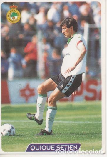 Coleccionismo deportivo: Cromo E003995: Trading Card. Las Fichas de la Liga 95-96. n&ordm; 208 Quique Setien. Centrocampista. R.C.